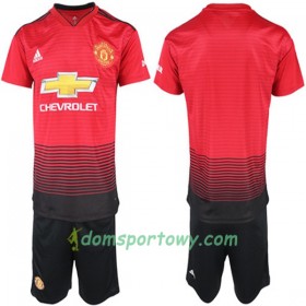 Koszulka Manchester United Dziecięcy Domowe Koszulki Piłkarskie 2018-2019 Krótki Rękaw